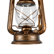 GloboStar® BARBAROSSA 01706 Vintage Κρεμαστό Φωτιστικό Ανάρτηση Μονόφωτο 1 x E27 IP20 Χάλκινο Μέταλλο, Διάφανο Γυαλί με Μπεζ Σχοινί - Μ18 x Π18 x Υ28cm