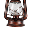GloboStar® BARBAROSSA 01707 Vintage Κρεμαστό Φωτιστικό Ανάρτηση Μονόφωτο 1 x E27 IP20 Χάλκινο Μέταλλο, Διάφανο Γυαλί με Μπεζ Σχοινί - Μ18 x Π18 x Υ28cm