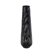 GloboStar® MAMIZU 02110 Boho Επιδαπέδιο Φωτιστικό Μονόφωτο 1 x E27 IP20 Μαύρο Ξύλο - Μ28 x Π28 x Υ93cm