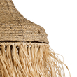 GloboStar® PORTOFERRAIO 02185 Boho Κρεμαστό Φωτιστικό Πλέγμα Μονόφωτο 1 x E27 IP20 Μπεζ Ράφια - Μ50 x Π50 x Υ80cm