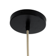 GloboStar® SAINTLUCIA 02160 Boho Κρεμαστό Φωτιστικό Πλέγμα Μονόφωτο 1 x E27 IP20 Καφέ Ράφια - Μ30 x Π30 x Υ90cm