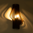 GloboStar® MIHIRO 02175 Boho Επιτοίχιο Φωτιστικό Απλίκα Μονόφωτο 1 x E27 IP20 Καφέ Ξύλο - Μ25 x Π13 x Υ40cm
