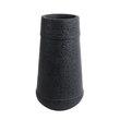 GloboStar® Artificial Garden JAKLIN 20723 Επιδαπέδιο Πολυεστερικό Τσιμεντένιο Κασπώ Γλάστρα - Flower Pot Μαύρο Φ34 x Υ62cm