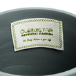 GloboStar® Artificial Garden NAPOLI 20495 Διακοσμητικό Κεραμικό Κασπώ Γλάστρα - Flower Pot Γκρι Πράσινο με Χρυσό Φ20 x Υ20cm