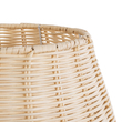 GloboStar® BOLSON 02010 Boho Επιδαπέδιο Φωτιστικό Μονόφωτο 1 x E27 IP20 Μπεζ Ξύλο με Λευκό Μέταλλο - Μ30 x Π30 x Υ30cm