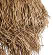 GloboStar® GUADELOUPE 02158 Boho Κρεμαστό Φωτιστικό Πλέγμα Μονόφωτο 1 x E27 IP20 Μπεζ Ράφια - Μ80 x Π80 x Υ60cm