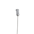 GloboStar® GOURAMI 02361 Μοντέρνο Κρεμαστό Φωτιστικό Φιγούρα Μονόφωτο 1 x E27 IP20 Κόκκινο Ξύλο - Μ100 x Π72 x Υ36cm