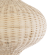 GloboStar® ALADDIN 02052 Boho Επιδαπέδιο Φωτιστικό Μονόφωτο 1 x E27 IP20 Μπεζ Ξύλο - Μ60 x Π60 x Υ180cm