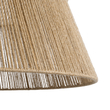 GloboStar® BISBEE 02205 Boho Κρεμαστό Φωτιστικό Πλέγμα Μονόφωτο 1 x E27 IP20 Μπεζ Σχοινί - Μ80 x Π80 x Υ48cm