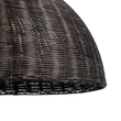 GloboStar® MONTANA 02382 Boho Κρεμαστό Φωτιστικό Καμπάνα Μονόφωτο 1 x E27 IP20 Καφέ Ξύλο - Μ80 x Π80 x Υ40cm