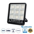 GloboStar® TITAN 61436 Επαγγελματικός Προβολέας για Γήπεδα Tennis & Ποδοσφαίρου 5x5 LED 540W 67500lm 60°x90° FishEye AC 220-240V - Αδιάβροχος IP67 - Μ38 x Π8 x Υ42cm - Μαύρο - Φυσικό Λευκό 5000K - LUMILEDS Chips - TÜV Rheinland Certified - 5 Χρόνια Εγγύηση