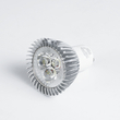 GloboStar® 76030 Σποτ LED GU10 MR16 3W 300lm 45° AC 220-240V IP20 Φ5 x Υ5.5cm Ψυχρό Λευκό 6000K - 3 Χρόνια Εγγύηση