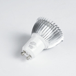 GloboStar® 76030 Σποτ LED GU10 MR16 3W 300lm 45° AC 220-240V IP20 Φ5 x Υ5.5cm Ψυχρό Λευκό 6000K - 3 Χρόνια Εγγύηση