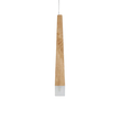 GloboStar® CALISTA 01252 Μοντέρνο Κρεμαστό Φωτιστικό Ανάρτηση Μονόφωτο 1 x G4 IP20 Μπεζ Ξύλο - Μ4 x Π3 x Υ33cm