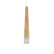 GloboStar® CALISTA 01252 Μοντέρνο Κρεμαστό Φωτιστικό Ανάρτηση Μονόφωτο 1 x G4 IP20 Μπεζ Ξύλο - Μ4 x Π3 x Υ33cm