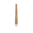 GloboStar® CALISTA 01252 Μοντέρνο Κρεμαστό Φωτιστικό Ανάρτηση Μονόφωτο 1 x G4 IP20 Μπεζ Ξύλο - Μ4 x Π3 x Υ33cm