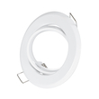 GloboStar® DELTA 77814 Χωνευτό Κινούμενο Στρόγγυλο Σποτ Οροφής για Λάμπα MR16 με Βάση GU5.3 ή GU10 - IP20 - Μεταλλικό - Φ92 x Υ28mm - Λευκό - 5 Χρόνια Εγγύηση