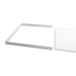 GloboStar® 60220 Πλαίσιο Στήριξης PVC Επιτοίχιας Τοποθέτησης για LED Panel 60x60cm - Λευκό