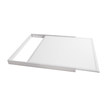 GloboStar® 60220 Πλαίσιο Στήριξης PVC Επιτοίχιας Τοποθέτησης για LED Panel 60x60cm - Λευκό
