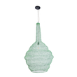 GloboStar® KENTUCKY 01885 Vintage Κρεμαστό Φωτιστικό Πλέγμα Μονόφωτο 1 x E27 IP20 Τιρκουάζ Μέταλλο - Μ60 x Π60 x Υ90cm