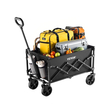 VEVOR Πτυσσόμενα καρότσια βαγονιών 120L & 225LBS Πτυσσόμενο καρότσι κήπου βαρέως τύπου Μαύρο