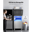 VEVOR Commercial Ice Maker 360LBS/24H & 250LBS Storage Bin AutoCleaning