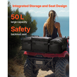 VEVOR 50L ATV Πίσω τσάντα αποθήκευσης 600D Oxford υφασμάτινη πίσω τσάντα φορτίου & μαξιλάρι σφουγγαριού