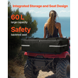 VEVOR 60L ATV Πίσω τσάντα αποθήκευσης 600D Oxford υφασμάτινη τσάντα φορτίου με αδιάβροχο κάλυμμα