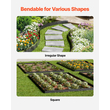 VEVOR Steel Landscape Edging 5 Packs 39 x 5in Ανθεκτικό στη σκουριά για Yard Black