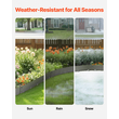 VEVOR Steel Landscape Edge 5 Packs 39 x 5in Ανθεκτικό στη σκουριά για Yard Dark Grey