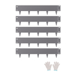 VEVOR Steel Landscape Edge 5 Packs 39 x 5in Ανθεκτικό στη σκουριά για Yard Dark Grey