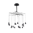 ΦΩΤΙΣΤΙΚΟ ΚΡΕΜΑΣΤΟ LED 90W 3000K Φ1000X1200mm ΜΑΥΡΟ ARTE ILLUMINA CAMPANELLE