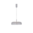 ΦΩΤΙΣΤΙΚΟ ΚΡΕΜΑΣΤΟ ΜΕΤΑΛΛΟ ΜΟΝΟΦΩΤΟ LED 10W 3000K 1080Lm Φ350x1390mm ΑΣΗΜΙ ARTE ILLUMINA PERFORATO