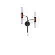 ΑΠΛΙΚΑ TOIXOY ΑΛΟΥΜΙΝΙΟΥ LED 2X6W 3000K 1200Lm 420X130mm ΜΑΥΡΟ-ΧΡΥΣΟ ARTE ILLUMINA VELAS