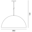 ΦΩΤΙΣΤΙΚΟ ΚΑΜΠΑΝΑ Ε27 Φ60X120 ΜΑΥΡΗ ARTE ILLUMINA