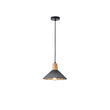 ΦΩΤΙΣΤΙΚΟ ΚΡΕΜΑΣΤΟ RUBBER WOOD&ΤΣΙΜΕΝΤΟ 1XE27 MAX 15W 250X250X180mm ΜΑΥΡΟ ARTE ILLUMINA GESSO