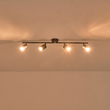 ΣΠΟΤ ΜΕΤΑΛΛΙΚΟ 4ΦΩΤΟ 4XGU10  Max 7W 790X80X165mm ΜΑΥΡΟ ARTE ILLUMINA OLYMP