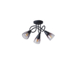 ΣΠΟΤ ΜΕΤΑΛΛΙΚΟ ΜΕ SMOKY ΓΥΑΛΙ ΤΡΙΦΩΤΟ 3XE14 D380XH185mm ARTE ILLUMINA CLASSY