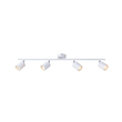 ΣΠΟΤ ΜΕΤΑΛΛΙΚΟ 4ΦΩΤΟ 4XGU10 Max 7W  790X80X165mm ΛΕΥΚΟ ARTE ILLUMINA OLYMP