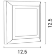 ΦΩΤΙΣΤΙΚΟ ΤΟΙΧΟΥ SLIM LED 3W IP65 230V 3000K 125X125mm ΛΕΥΚΟ PRO ARTE ILLUMINA