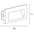 ΦΩΤΙΣΤΙΚΟ ΧΩΝΕΥΤΟ LED 3W IP54 220-240V 140X70X70mm ΜΑΥΡΟ PRO ARTE ILLUMINA