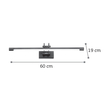 InLight Επιτοίχιο φωτιστικό LED 12W 3000K από νίκελ ματ μέταλλο και ακρυλικό D: 60W (1044-Α-Νίκελ Ματ)
