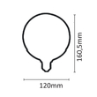 InLight E27 LED G120 18,5watt 3000K Θερμό Λευκό (7.27.18.14.1)