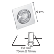 InLight Χωνευτό σποτ από χρυσό μέταλλο 1XGU10 D:9cm (43278-Χρυσό)