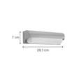 it-Lighting Erie LED 10W 3CCT Outdoor Wall Lamp White D:26,1cmx7cm (80203020)