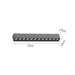 InLight Φωτιστικό LED 12W 3CCT για Ultra-Thin μαγνητική ράγα σε λευκή απόχρωση (by tuya and zigbee) D:23cmX2,4cm (T04605-WH)