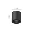 InLight Φωτιστικό LED 6W 3000K για Ultra-Thin μαγνητική ράγα σε λευκή απόχρωση D:7,5cmX7,5cm (T03501-WH)