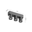 InLight Φωτιστικό LED 5W 3CCT για Ultra-Thin μαγνητική ράγα σε μαύρη απόχρωση (by tuya and zigbee) D:12,2cmX5,5cm (T05005-BL)