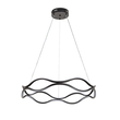 Inlight Κρεμαστό φωτιστικό LED 80W 3CCT (by switch on base)  D:60cm (6097-Black)