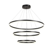 InLight Κρεμαστό φωτιστικό LED 100W 3CCT (by switch on base) D:60cm (6095-A-Black)